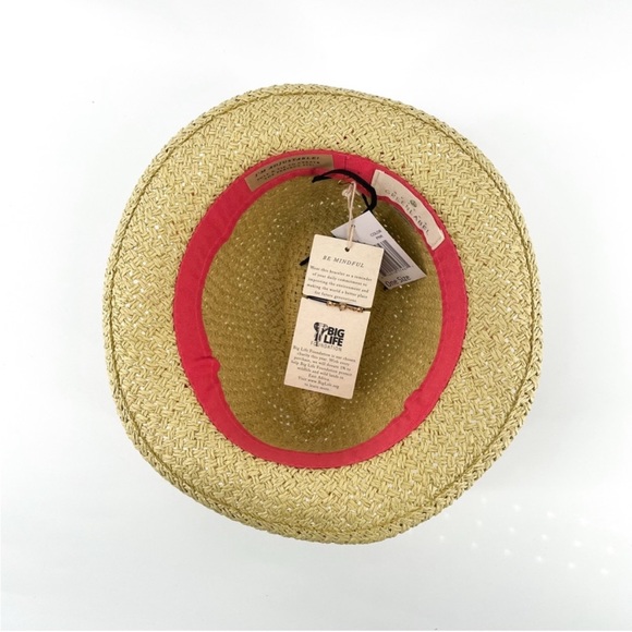 NWT QUAGGA Green Label Fedora Straw
Sun Hat w/Pom Trim in Pink.Adjustable Size. - Picture 2 of 6